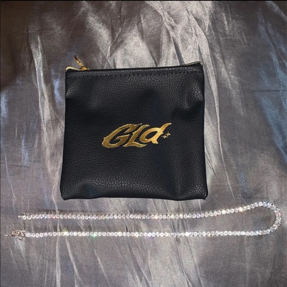 3MM ROUND CUT TENNIS NECKLACE WHITE GOLD - Picture 3 of 6